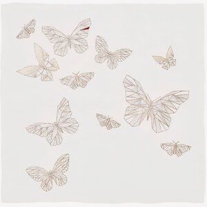 Kim Seybert diamant butterflies 3 napkins